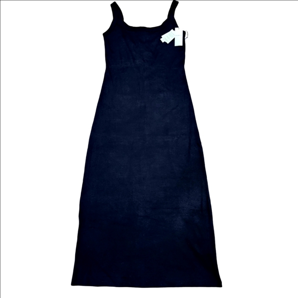 Classic ABERCROMBIE & FITCH Black Fit and Flatter Long Dress Medium NWT